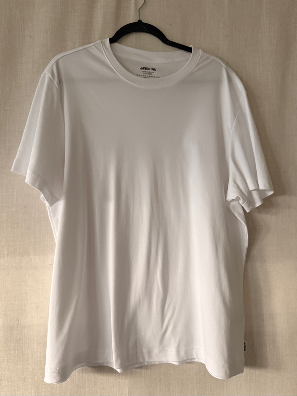 Jason Wu 100% Cotton White Short Sleeve Crew Neck Tee